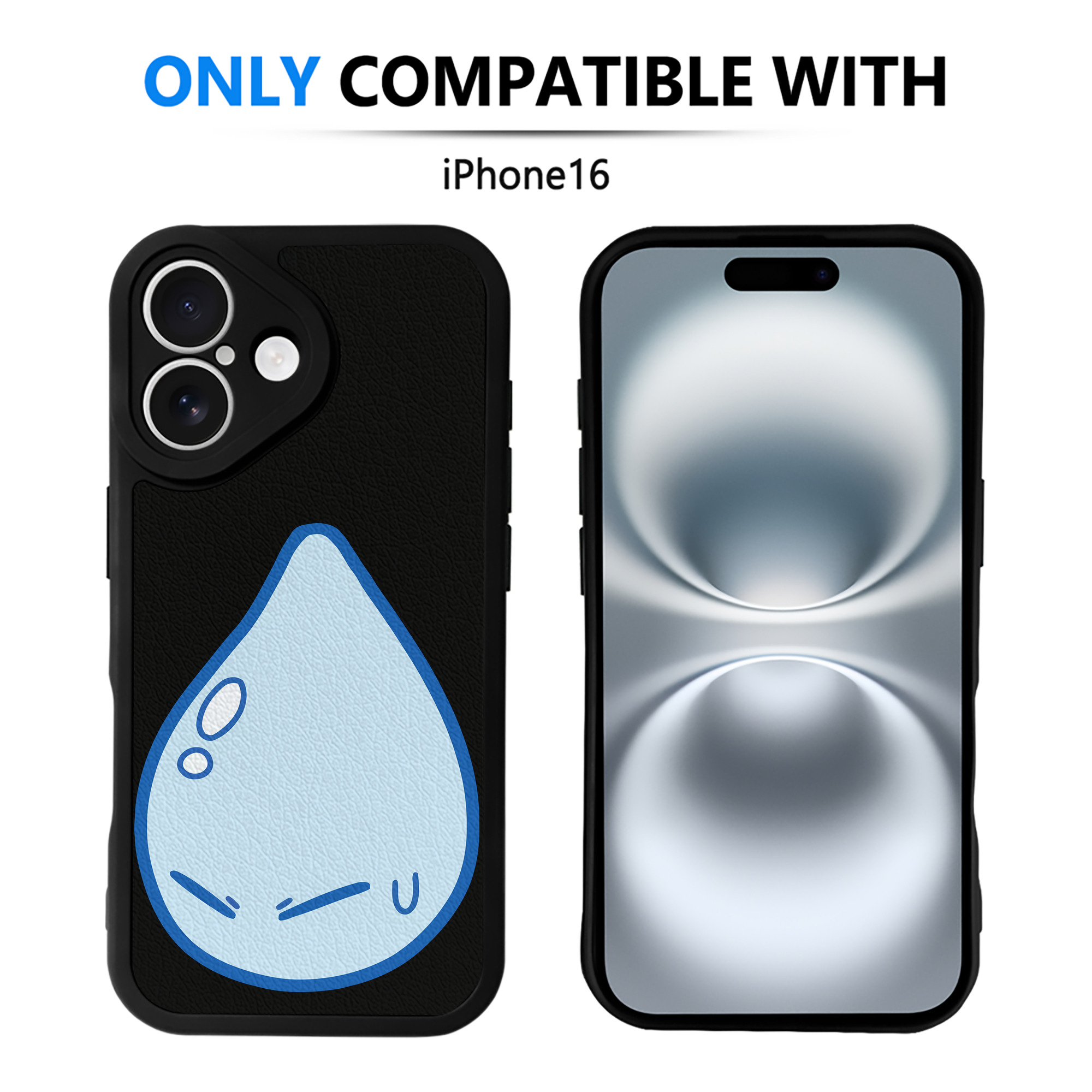 （画像用） 転スラ Regarding Reincarnated to Slime 【iPhone 16シリーズ対応】シリコンスマホケース（レザー調） 材質：シリコン